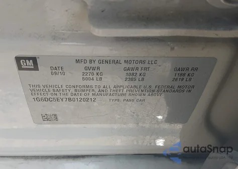 2011 Cadillac Cts Standard from USA, damaged, VIN 1G6DC5EY7B0120212